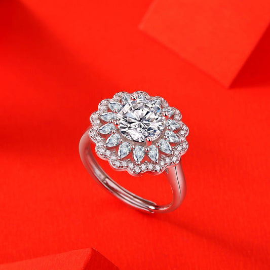 Bague Eurydice - Moissanite et Argent S925 - Maria B.