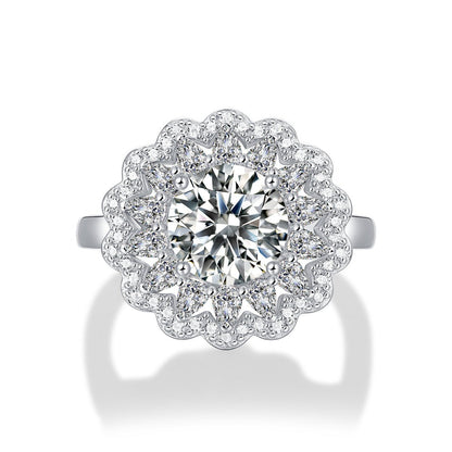 Bague Eurydice - Moissanite et Argent S925 - Maria B.