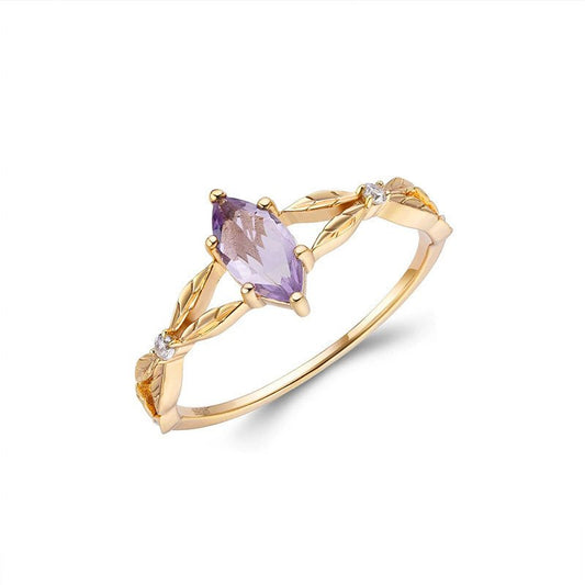 Bague Lavander - Argent, Zircons et Cristal - Maria B.