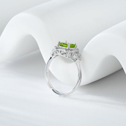 Bague Olivia - Argent Sterling 925 Pillow Olivine - Maria B.
