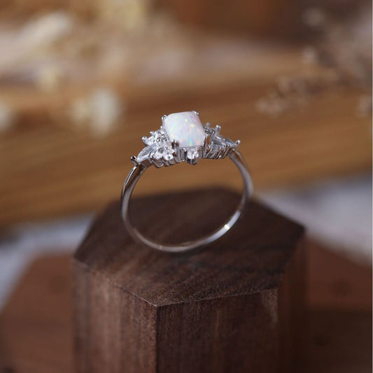Bague Opelina - Argent S925 et Opale - Maria B.