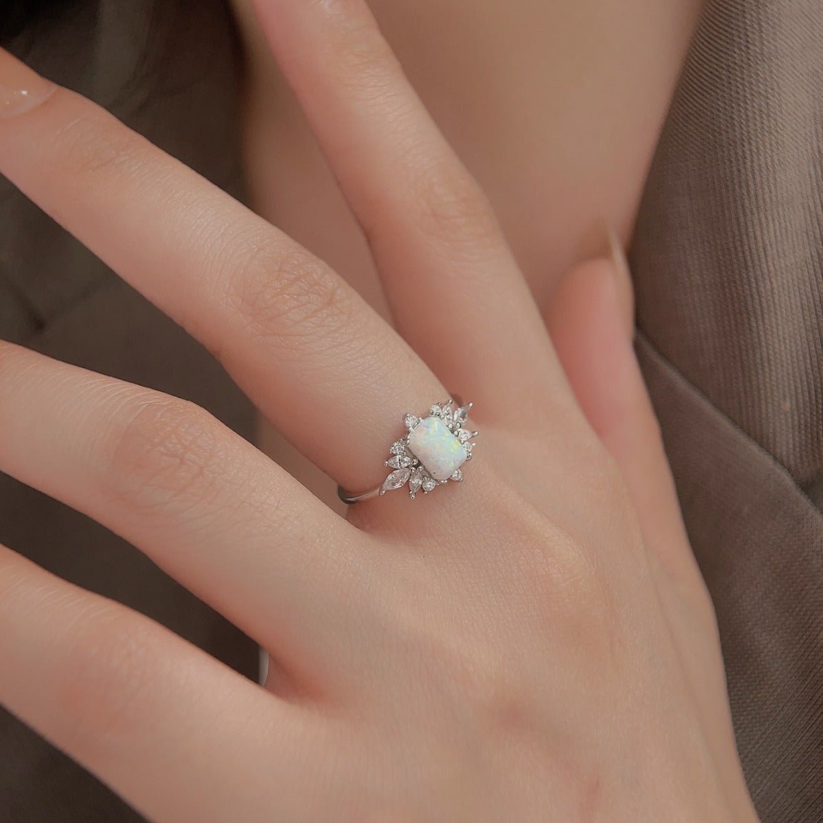 Bague Opelina - Argent S925 et Opale - Maria B.