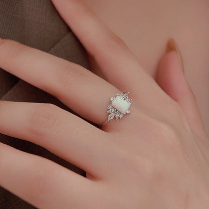 Bague Opelina - Argent S925 et Opale - Maria B.