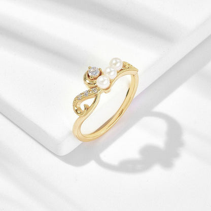Bague Perly - Argent 925 et Perles d'eau douce naturelles - Maria B.