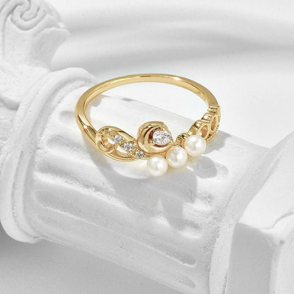 Bague Perly - Argent 925 et Perles d'eau douce naturelles - Maria B.