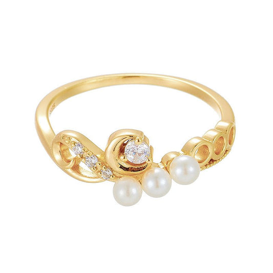 Bague Perly - Argent 925 et Perles d'eau douce naturelles - Maria B.