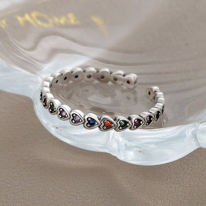 Bague Rainbow - Argent Sterling 925 et Zircons - Maria B.