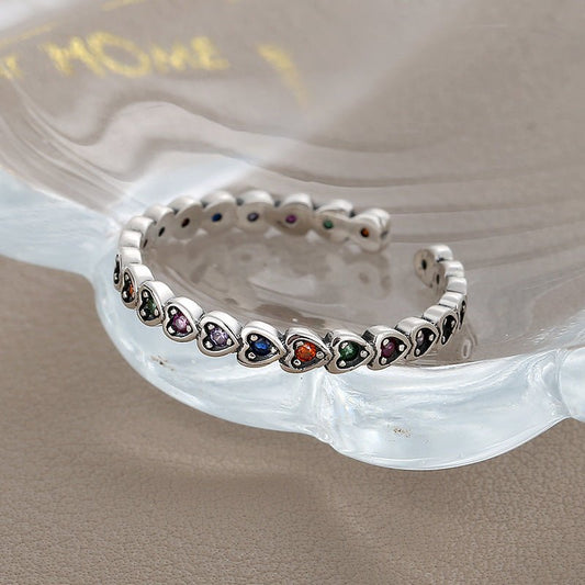 Bague Rainbow - Argent Sterling 925 et Zircons - Maria B.