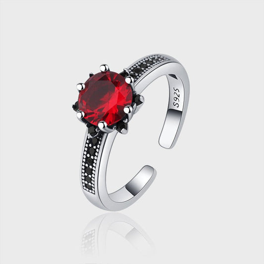 Bague Red Velvet - Argent Sterling 925 et Zircons - Maria B.