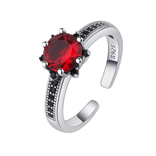 Bague Red Velvet - Argent Sterling 925 et Zircons - Maria B.