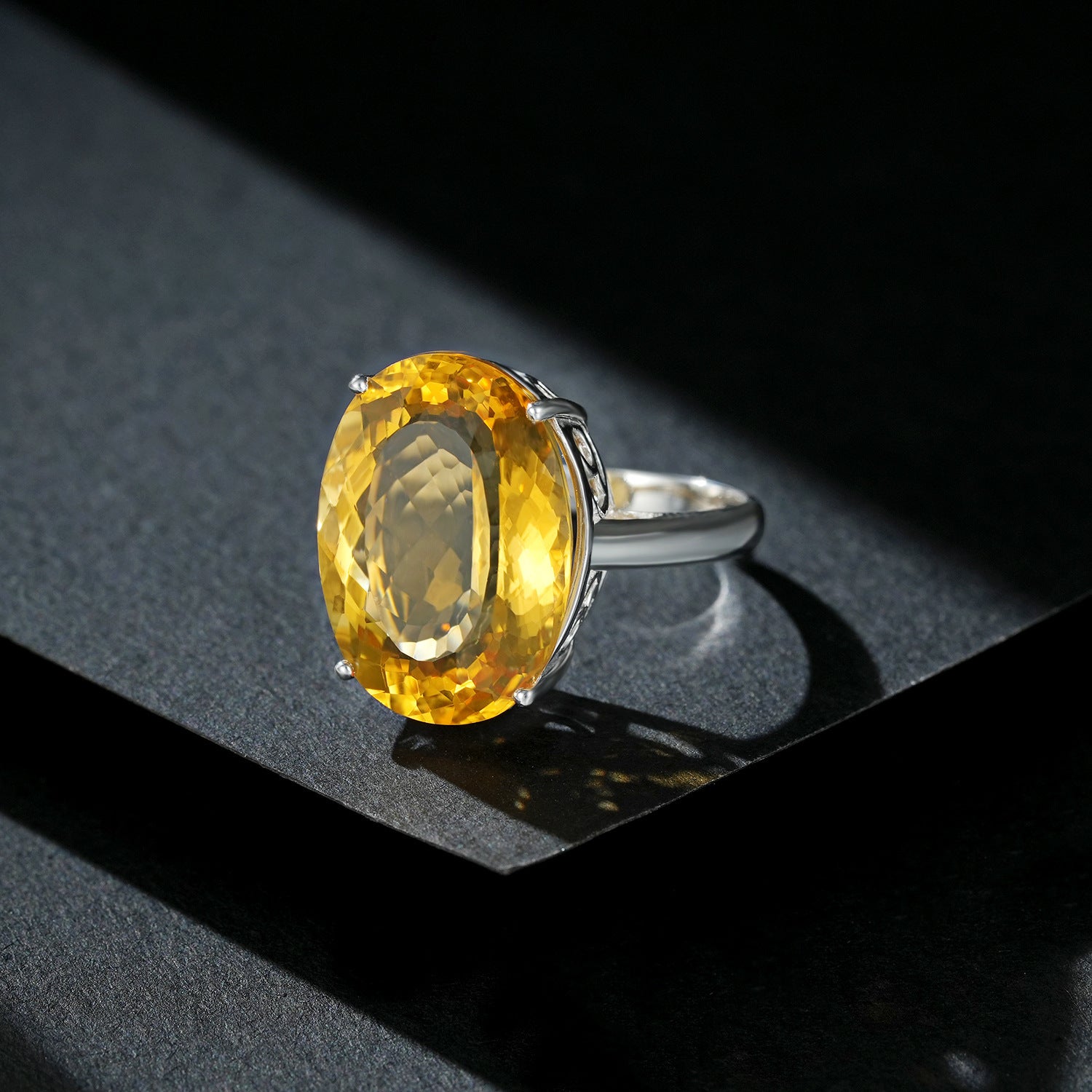 Bague Stella - Topaze 20ct, Argent Sterling 925 - Maria B.