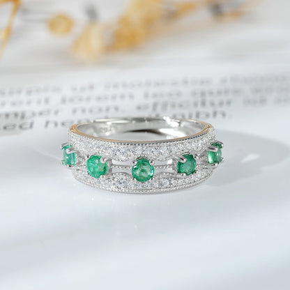 Bague Zaya - Émeraude Argent Sterling 925 - Maria B.