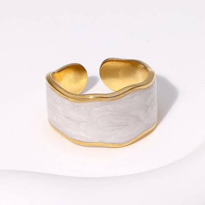 Bague Zélie - Acier inoxydable et Résine - Maria B.