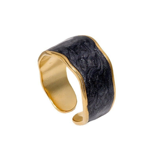 Bague Zélie - Acier inoxydable et Résine - Maria B.