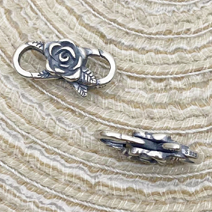 Fermoir Mousqueton Rose - Argent S925
