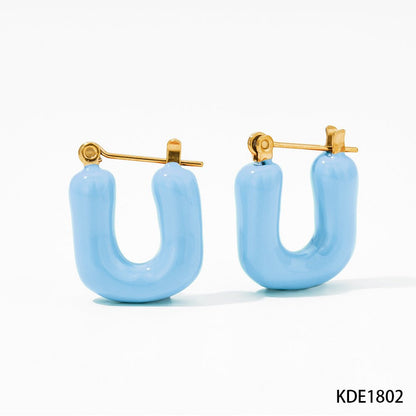 Boucles d'oreilles Alis - Acier Inoxydable - Maria B.