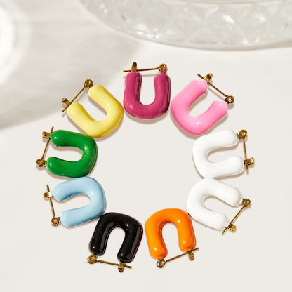 Boucles d'oreilles Alis - Acier Inoxydable - Maria B.
