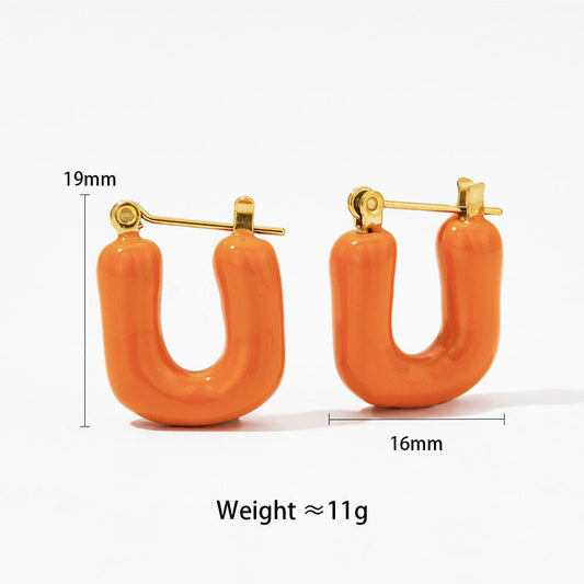 Boucles d'oreilles Alis - Acier Inoxydable - Maria B.