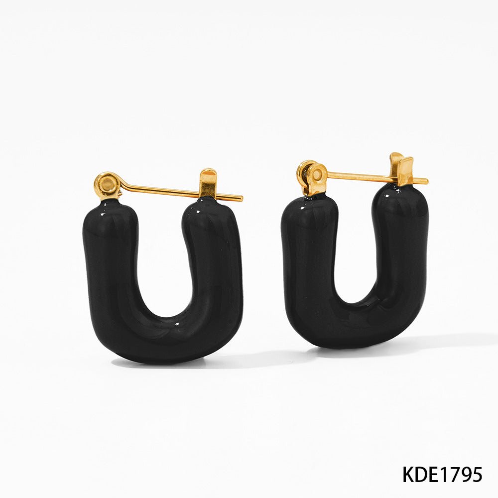 Boucles d'oreilles Alis - Acier Inoxydable - Maria B.