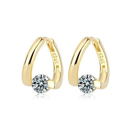 Boucles d'oreilles Capricieuse - Argent 925 et zircons - Maria B.