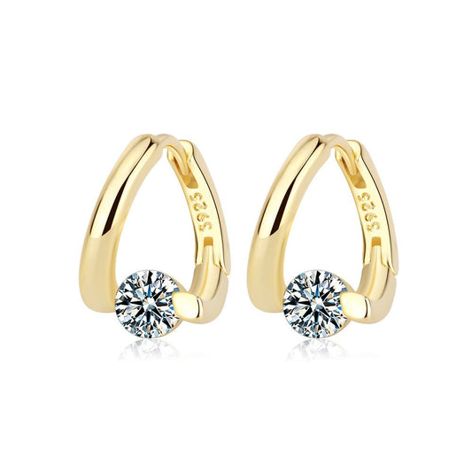 Boucles d'oreilles Capricieuse - Argent 925 et zircons - Maria B.