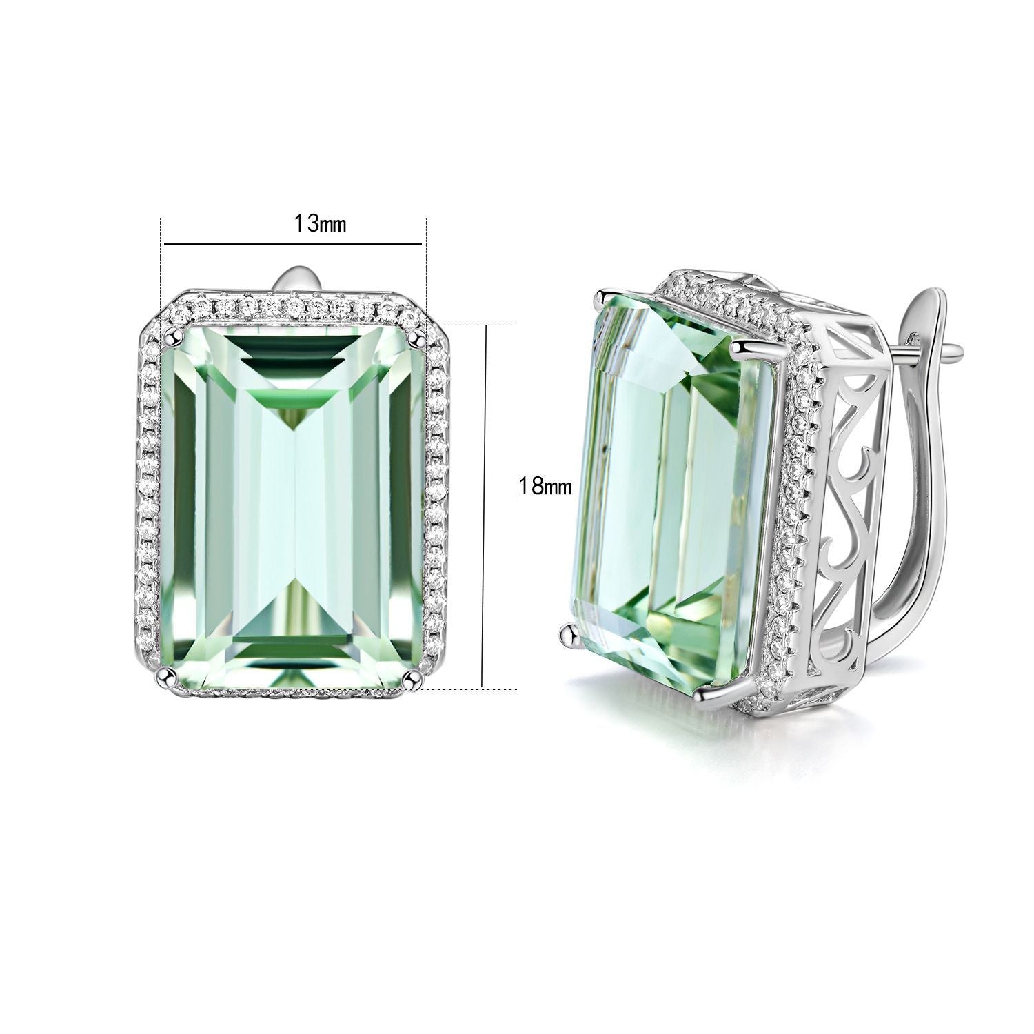 Boucles d'oreilles Christy - Cristal Argent Sterling 925 - Maria B.
