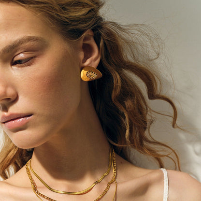 Boucles d'oreilles Damaris - Acier Inoxydable - Maria B.