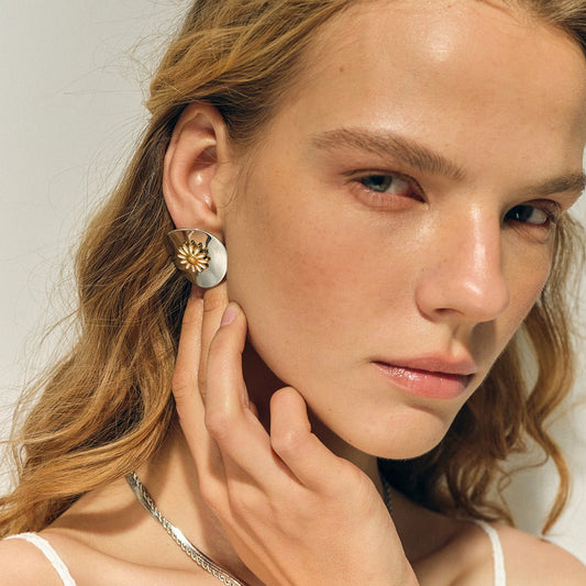 Boucles d'oreilles Damaris - Acier Inoxydable - Maria B.