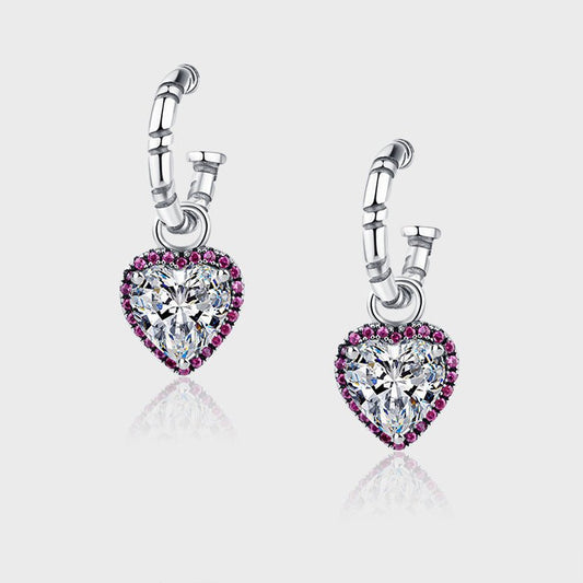 Boucles D'oreilles Diane - Argent Sterling 925 et Zircons - Maria B.