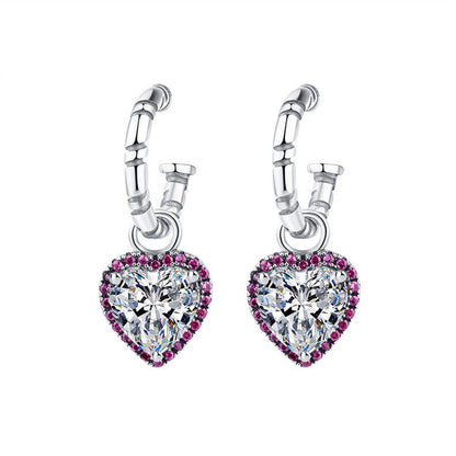 Boucles D'oreilles Diane - Argent Sterling 925 et Zircons - Maria B.