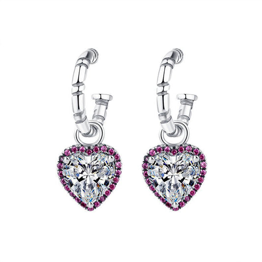 Boucles D'oreilles Diane - Argent Sterling 925 et Zircons - Maria B.
