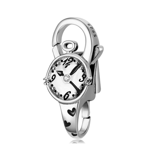 Fermoir Mousqueton Horloge - Argent S925