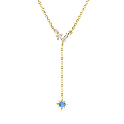 Collier à pompon en forme d'étoile à cinq branches pour femme - Maria B.