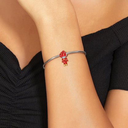 Charm pendant Mon Héro - Argent S925